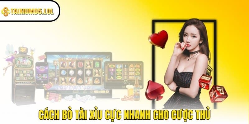 Cách bỏ tài xỉu cực nhanh cho cược thủ