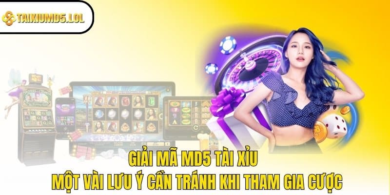 Giải mã MD5 Tài Xỉu - Một vài lưu ý cần tránh khi tham gia cược