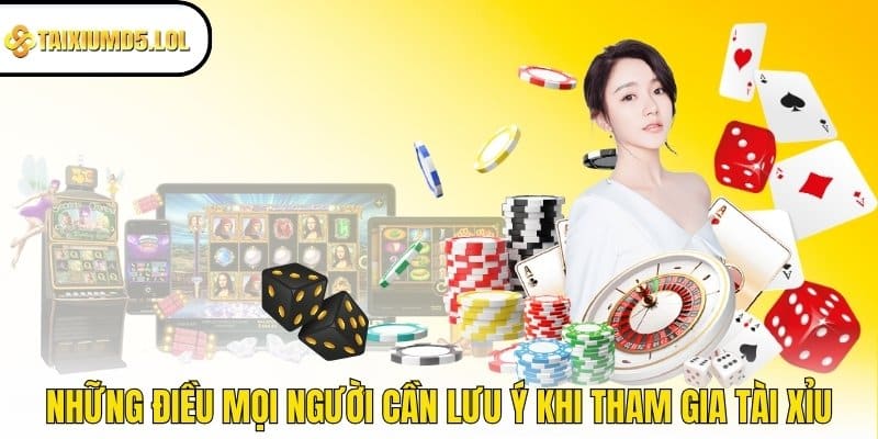 Những điều mọi người cần lưu ý khi tham gia Tài Xỉu